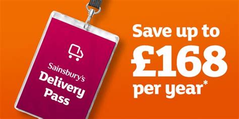 sainsbury's delivery pass discount.